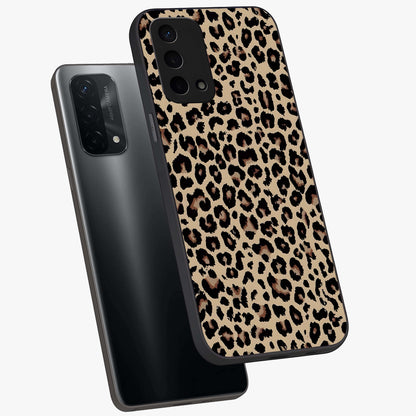Savage Chic Pattern Glass Case displayed in angled mockup highlighting bold fashion inspired design with chic aesthetic.