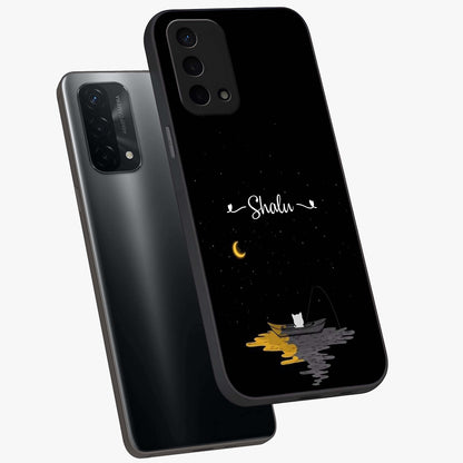 Silent Night Row Glass Case displayed in angled mockup highlighting peaceful evening design with dreamy night aesthetic.