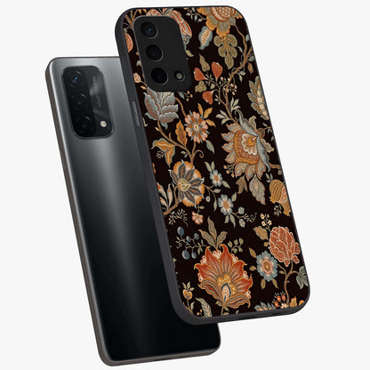 Vintage Floral Dream Glass Case displayed in angled mockup highlighting elegant vintage flower design with soft aesthetic style.