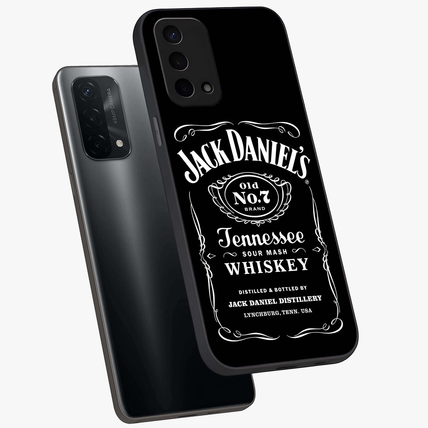 Vintage Whiskey Heritage Glass Case displayed in angled mockup highlighting retro beverage themed design with heritage aesthetic.