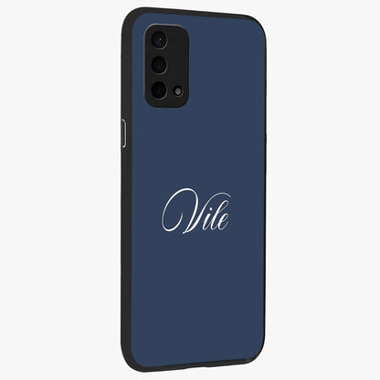Blue Vintage Floral Pattern Glass Case displayed in angled mockup highlighting classic blue floral pattern and retro aesthetic design.