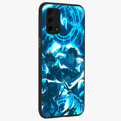 Cursed Energy Clash Glass Case upright view showcasing dramatic clash artwork with bold supernatural theme.