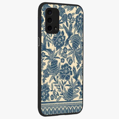 Heirloom Wild Bloom Glass Case upright view showcasing delicate wildflower artwork with timeless floral theme.
