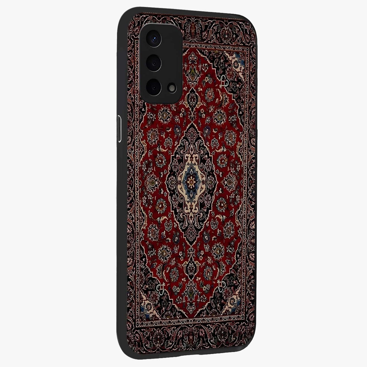 Heritage Carpet Royale Glass Case upright view showcasing detailed ornamental artwork with luxurious traditional theme.
