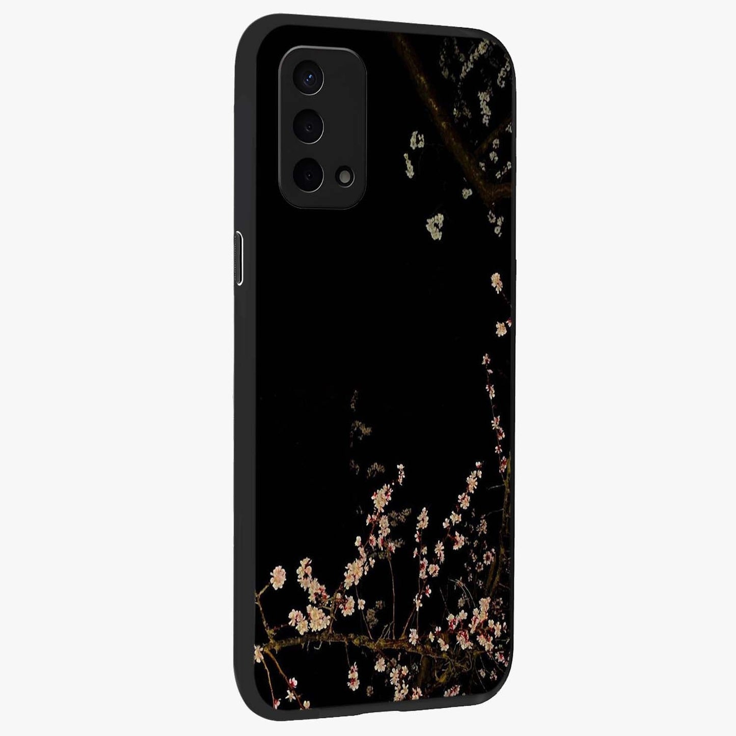 Petal Moon Light With Custom Name Glass Case upright view showcasing elegant floral moon artwork with personalized aesthetic.