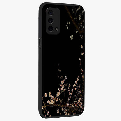 Petal Moon Light With Custom Name Glass Case upright view showcasing elegant floral moon artwork with personalized aesthetic.