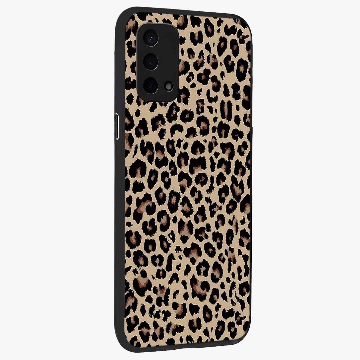 Savage Chic Pattern Glass Case upright view showcasing trendy decorative artwork with edgy fashion theme.