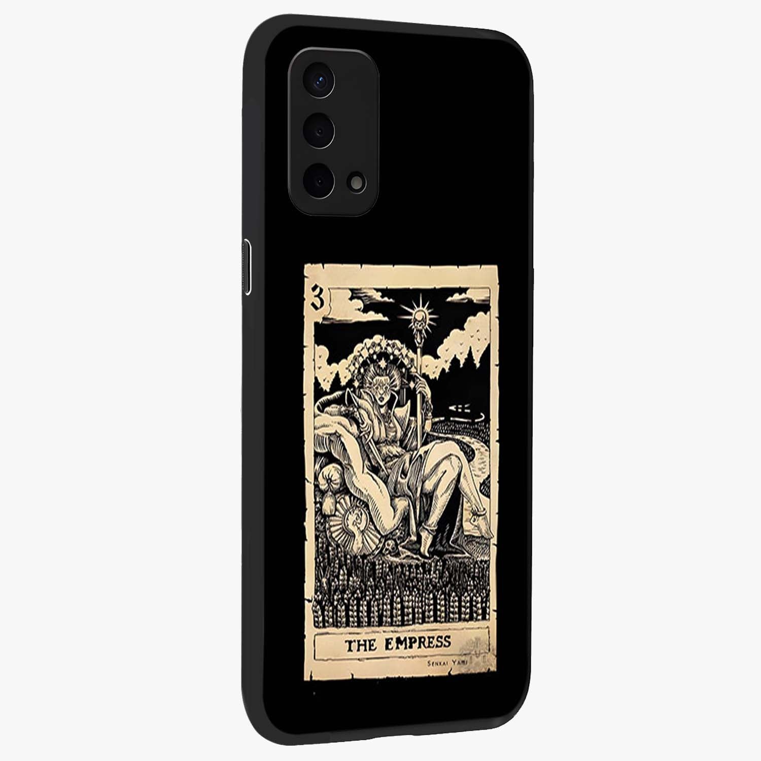 The Empress Glass Case upright view showcasing powerful empress themed artwork with luxurious artistic theme.