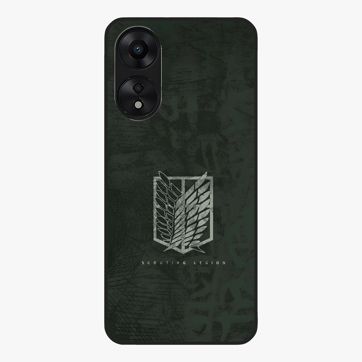 Wings Of Freedom Glass Case showing flat back view with symbolic wings artwork and glossy glass finish.