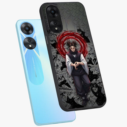 Cursed Ritual Ascension Glass Case displayed in angled mockup highlighting mystical ritual illustration with supernatural aesthetic.