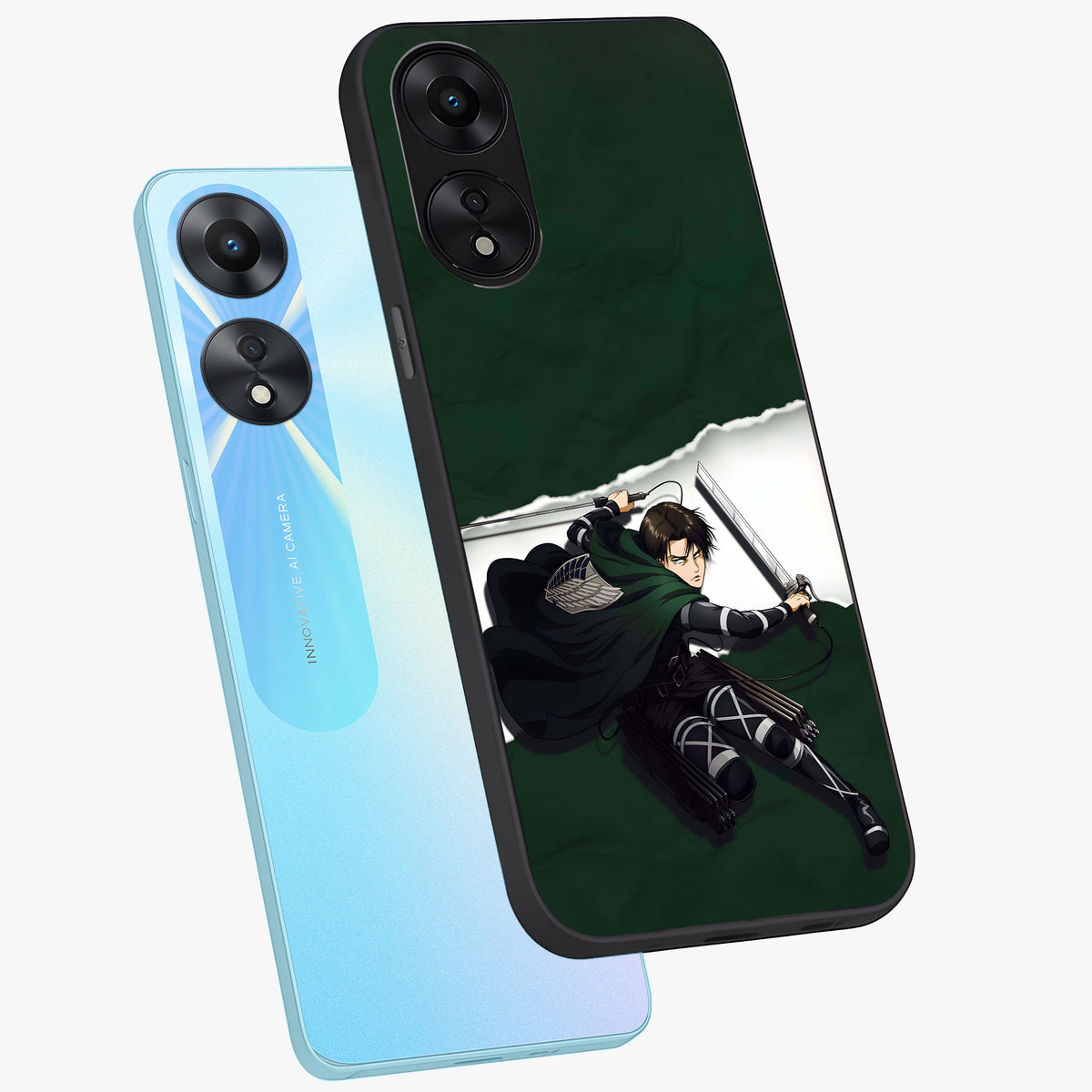Emerald War Vanguard Glass Case displayed in angled mockup highlighting intense battle inspired design with emerald tone aesthetic.