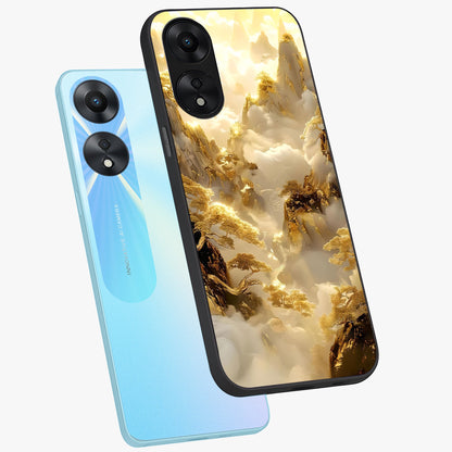 Gates Of Illumination Glass Case displayed in angled mockup highlighting radiant portal inspired design with fantasy aesthetic.