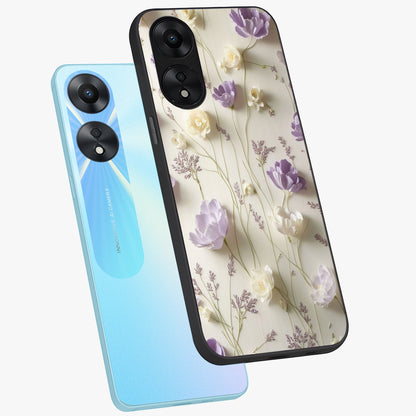 Lilac Breeze Harmony Glass Case displayed in angled mockup highlighting calm lilac breeze design with soothing aesthetic style.