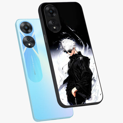 Limitless Shadow King Glass Case displayed in angled mockup highlighting dramatic dark hero design with intense aesthetic.