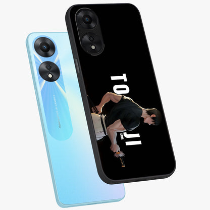 Midnight Blade Resolve Glass Case displayed in angled mockup highlighting powerful blade illustration with dramatic dark aesthetic.