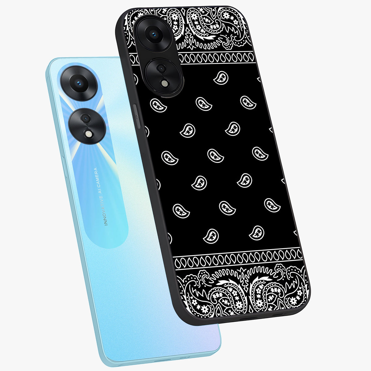 Retro Rebel Threads Glass Case displayed in angled mockup highlighting retro inspired graphic design with rebellious aesthetic.