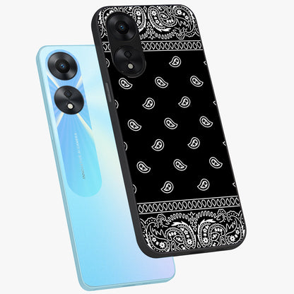 Retro Rebel Threads Glass Case displayed in angled mockup highlighting retro inspired graphic design with rebellious aesthetic.