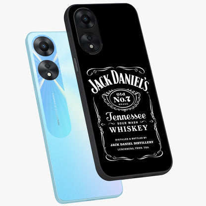 Vintage Whiskey Heritage Glass Case displayed in angled mockup highlighting retro beverage themed design with heritage aesthetic.