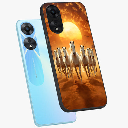 Wild Sunset Majesty Glass Case displayed in angled mockup highlighting vibrant sunset sky design with scenic aesthetic.
