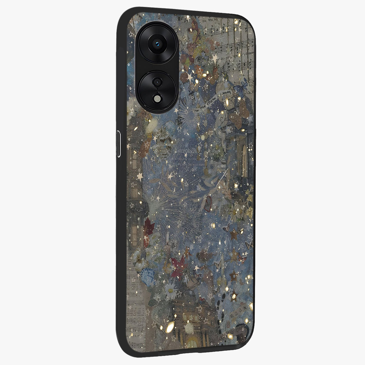 Aesthetic Astrolophia Glass Case upright view showcasing soft aesthetic theme with stylish modern look.