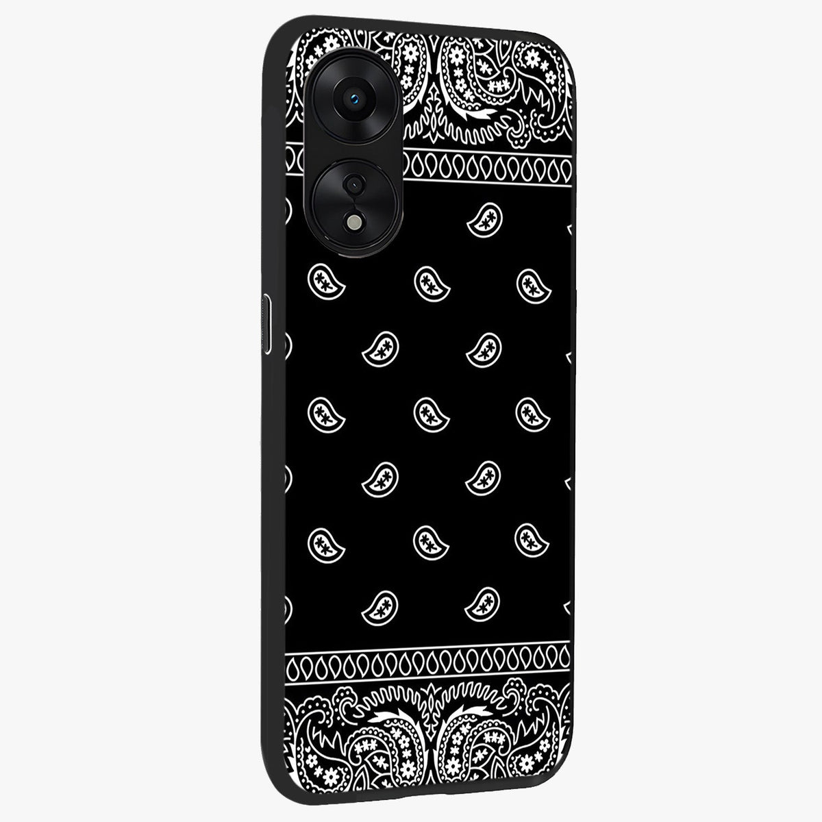 Retro Rebel Threads Glass Case upright view showcasing stylish vintage artwork with bold retro theme.