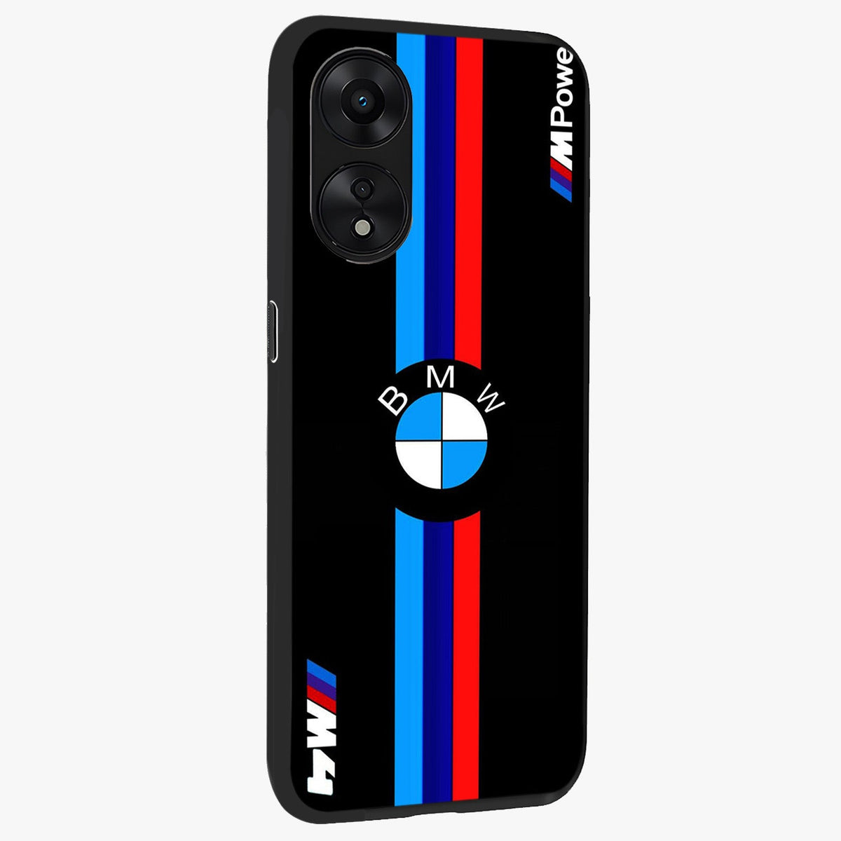 Turbo BMW Beast Glass Case upright view showcasing powerful car artwork with modern motorsport theme.