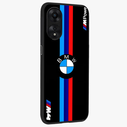 Turbo BMW Beast Glass Case upright view showcasing powerful car artwork with modern motorsport theme.