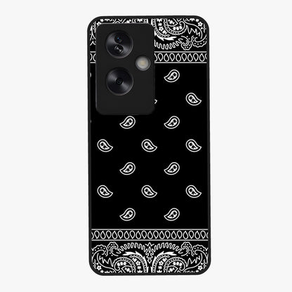 Retro Rebel Threads Glass Case showing flat back view with vintage street style artwork and glossy glass finish.