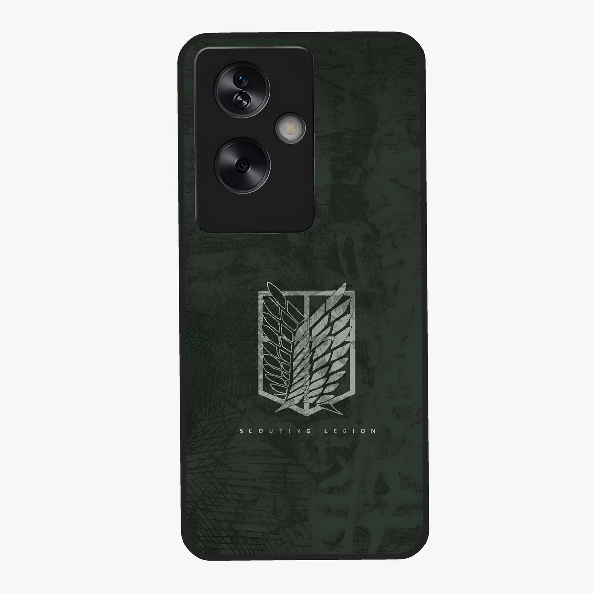 Wings Of Freedom Glass Case showing flat back view with symbolic wings artwork and glossy glass finish.