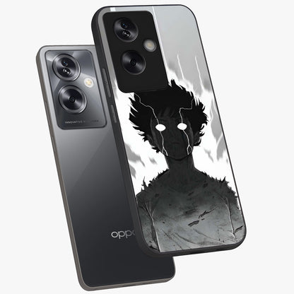 Awakened Inner Rage Glass Case displayed in angled mockup highlighting powerful graphic design and bold artistic theme.
