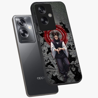 Cursed Ritual Ascension Glass Case displayed in angled mockup highlighting mystical ritual illustration with supernatural aesthetic.