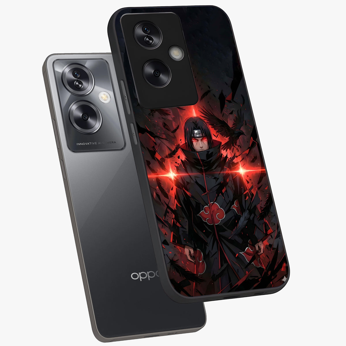 Focused Blade Discipline Glass Case displayed in angled mockup highlighting clean minimal text artwork with modern aesthetic style.
