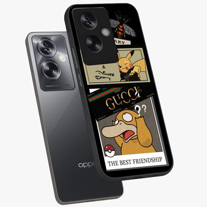 Gucci Play Mashup Glass Case displayed in angled mockup highlighting stylish fashion mashup design with bold aesthetic.