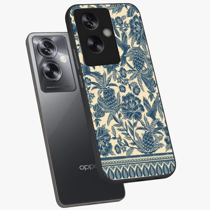 Heirloom Wild Bloom Glass Case displayed in angled mockup highlighting botanical bloom design with classic aesthetic style.
