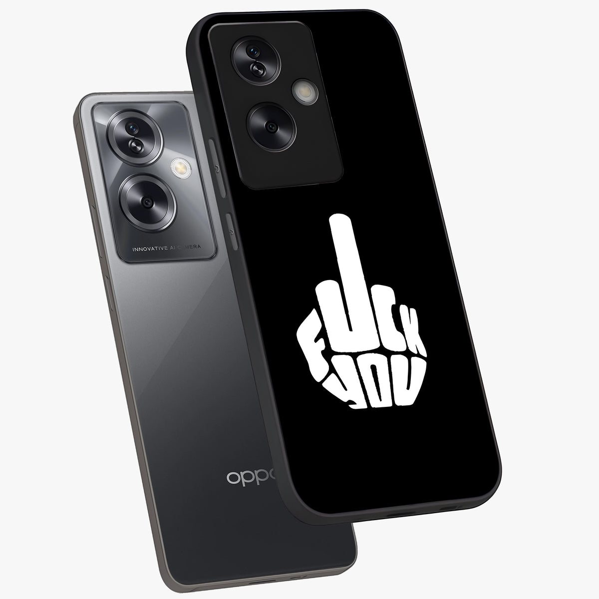 Rebel Mode On Glass Case displayed in angled mockup highlighting edgy text design with modern street aesthetic.