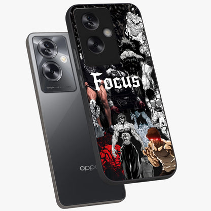 Relentless Power Focus Glass Case displayed in angled mockup highlighting bold statement design with modern aesthetic style.