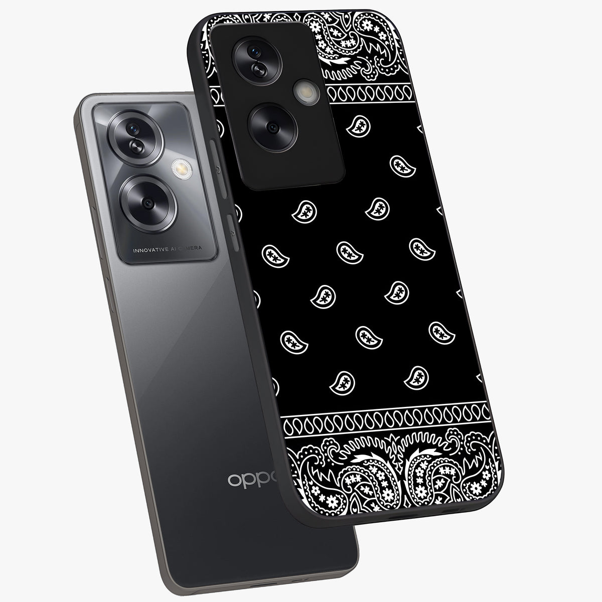 Retro Rebel Threads Glass Case displayed in angled mockup highlighting retro inspired graphic design with rebellious aesthetic.