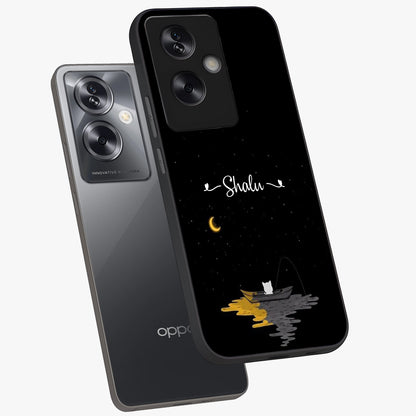 Silent Night Row Glass Case displayed in angled mockup highlighting peaceful evening design with dreamy night aesthetic.