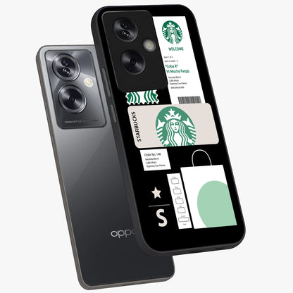 Starbucks Mocha Glass Case displayed in angled mockup highlighting stylish mocha themed design with cozy café aesthetic.
