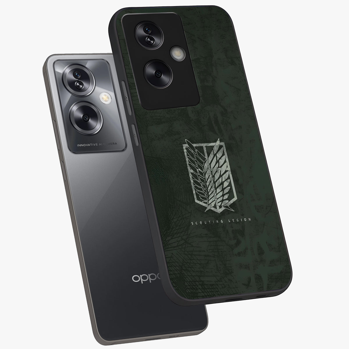 Wings Of Freedom Glass Case displayed in angled mockup highlighting graceful wing design with inspirational aesthetic.