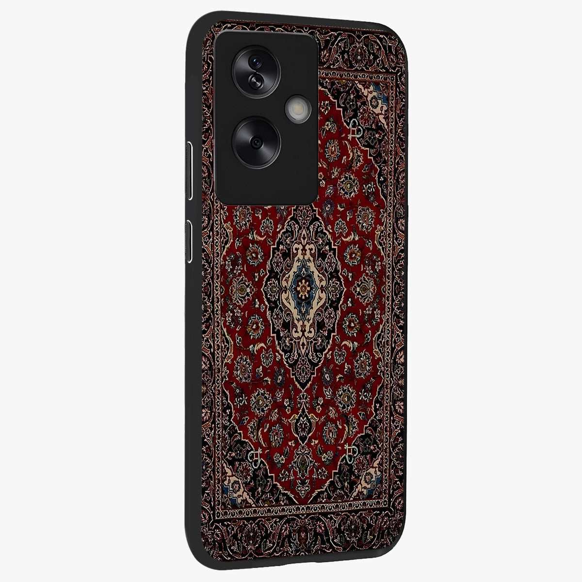 Heritage Carpet Royale Glass Case upright view showcasing detailed ornamental artwork with luxurious traditional theme.