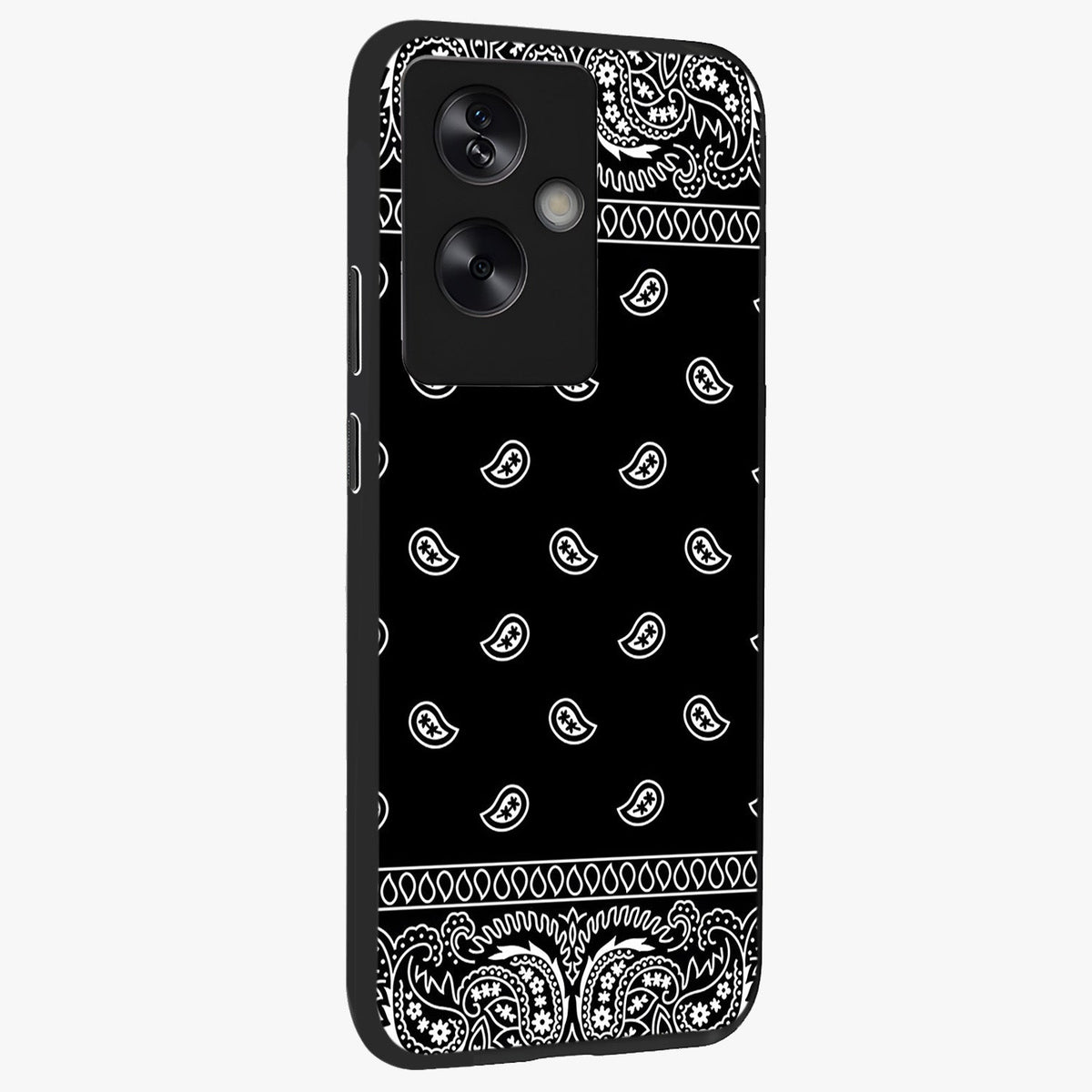 Retro Rebel Threads Glass Case upright view showcasing stylish vintage artwork with bold retro theme.