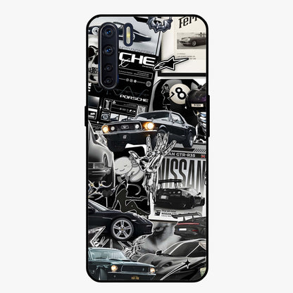 Aesthetic Dark Love Glass Case showing flat back view with dark romantic artwork and glossy glass finish.