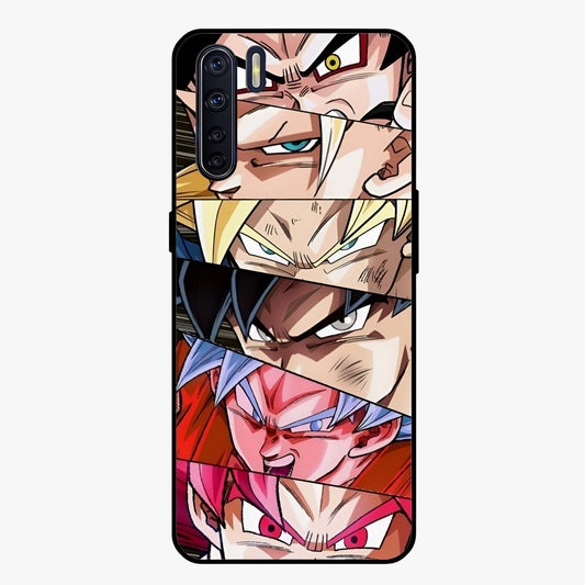 Anime Character Glass Case showing flat back view with vibrant anime artwork and glossy glass finish.