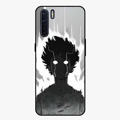 Awakened Inner Rage Glass Case showing flat back view with intense artistic artwork and glossy glass finish.