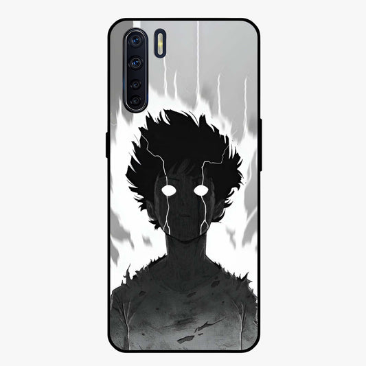 Awakened Inner Rage Glass Case showing flat back view with intense artistic artwork and glossy glass finish.