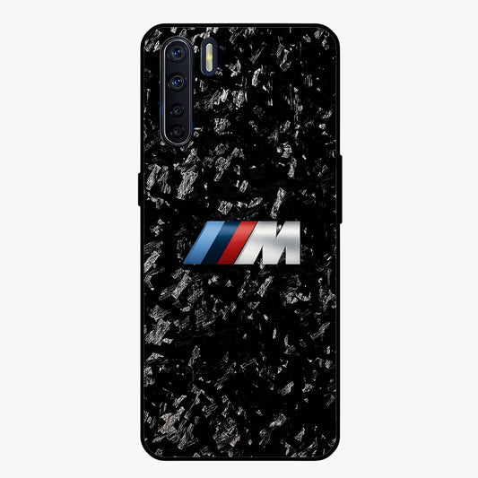 Carbon Speed Mark Glass Case showing flat back view with sporty carbon pattern artwork and glossy glass finish.