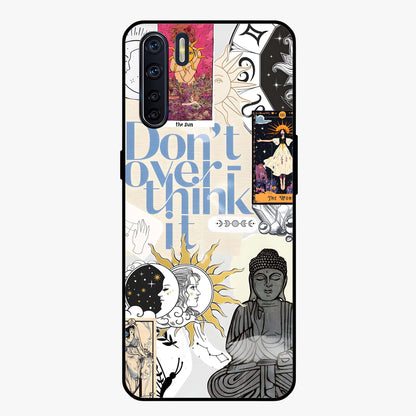 Ethereal Thoughts Glass Case showing flat back view with dreamy artistic artwork and glossy glass finish.