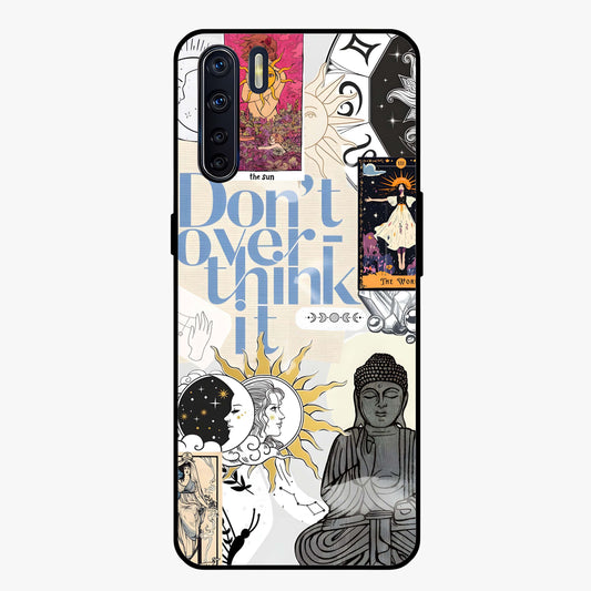 Ethereal Thoughts Glass Case showing flat back view with dreamy artistic artwork and glossy glass finish.