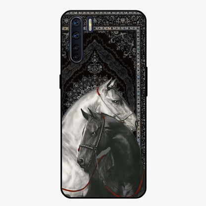 Majestic Ride Legacy Glass Case showing flat back view with powerful automotive inspired artwork and glossy glass finish.